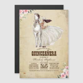 Invitación Magnética País Occidental Quinceañera