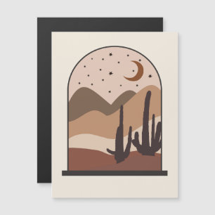 Invitación Magnética Paisaje del desierto, Arizona, arte abstracto boho