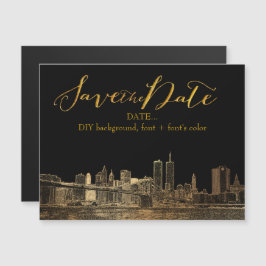 Invitación Magnética Paisaje esquemático de PixDezines NYC