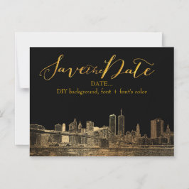 Invitación Magnética Paisaje esquemático de PixDezines NYC