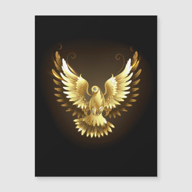 Invitación Magnética Paloma de la Paz de falso papel de estaño sobre ne (Anverso)