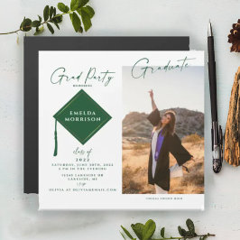 Invitación magnética para fiesta de graduación mod