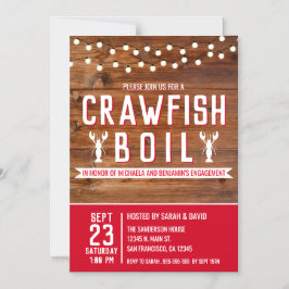 Invitación Magnética Partido de compromiso de evento especial "Crawfish