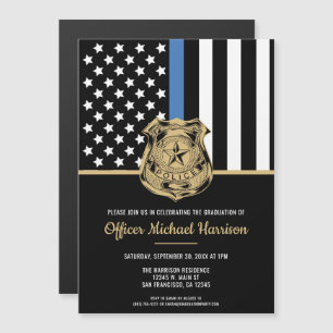 Invitación Magnética Partido de Graduación de Oficiales de Policía