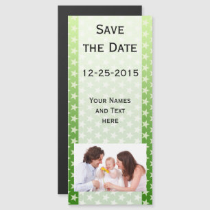 Invitación Magnética Patrón de estrellas divertidas transparente + su e