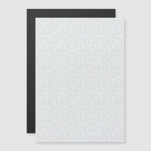 Invitación Magnética Patrón floral geométrico gris claro