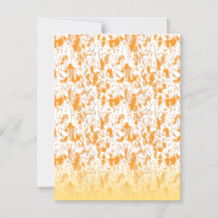 Invitación Magnética Patrón textil con un vibrante naranja y dorado