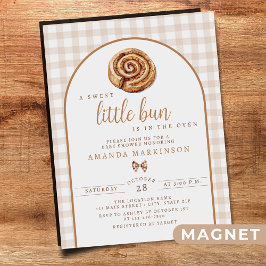 Invitación Magnética Pequeño y dulce bollo en el Baby Shower neutral de