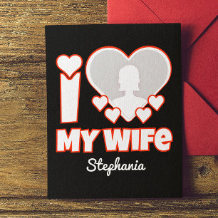 Invitación Magnética Personalizado Amo a Mi Esposa – Agregar Nombre y F