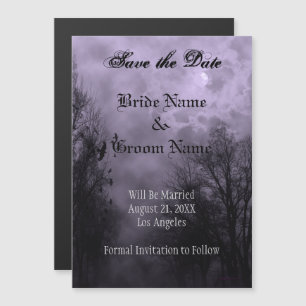 Invitación Magnética Personalizado de cielo morado atormentado salva el