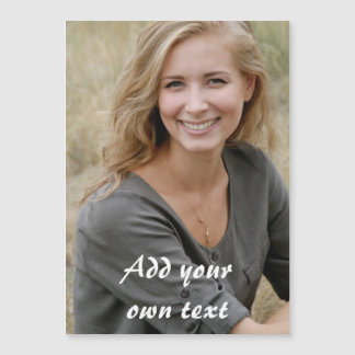 Invitación Magnética Personalizado. Foto y texto.
