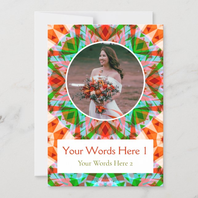 Invitación Magnética Personalizado Red Green Navidades Boda Gracias Tar (Anverso)