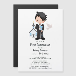Invitación Magnética Primera Comunión Niño