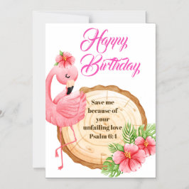 Invitación Magnética Psalm 6:4 Christian Birthday Greetings