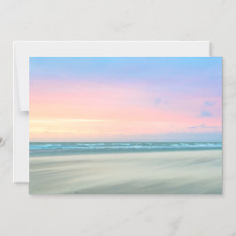 Invitación Magnética Puesta de sol abstracta en la playa de La Haya