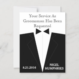 Invitación Magnética Recordatorio del mejor hombre o groomsman