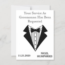 Invitación Magnética Recordatorio del mejor hombre o groomsman