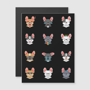 Invitación Magnética Regalo de Frenchie   French Bulldog de Cara Emocio