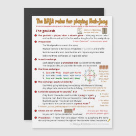 Invitación Magnética Reglas magnéticas de BMJA - El goulash