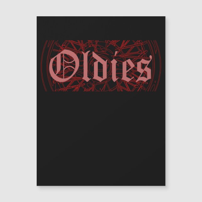 Invitación Magnética Rim Rowrider Oldies Old School Olders (Anverso)