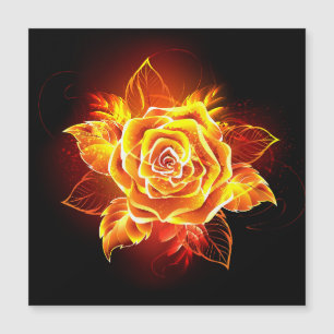 Invitación Magnética Rosa de incendios en auge