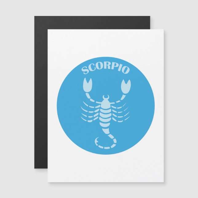 Invitación Magnética Scorpio, Zodiac Sign, Horoscope, Astrology (Anverso/Reverso)
