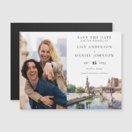 Invitación Magnética Seville Wedding Photo Save The Date