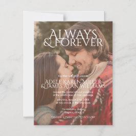 Invitación Magnética Siempre y para siempre | Foto Personalizado | BODA