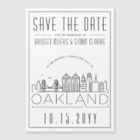 Silueta estilizada del horizonte de Oakland para s