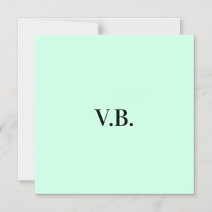 Invitación Magnética Simple color sólido añadir nombre texto monograma