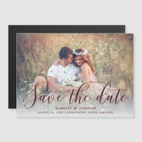Simple Romance Elegant Photo Save the Date | Para 