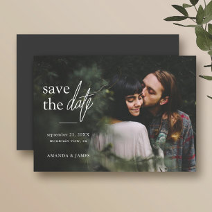 Invitación Magnética Simple y moderna foto casada salva la fecha