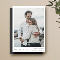 Simple y moderno Save the Date Photo