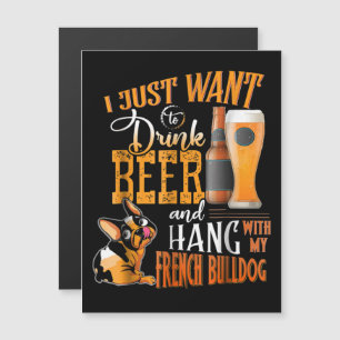 Invitación Magnética Solo Quiero Beber Cerveza Y Pasar Tiempo Con Mi Fr