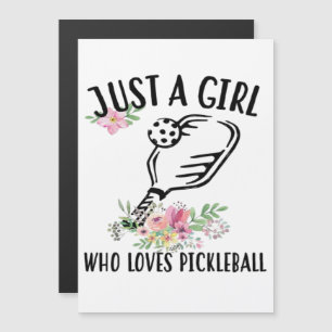 Invitación Magnética Solo una chica que ama Pickleball