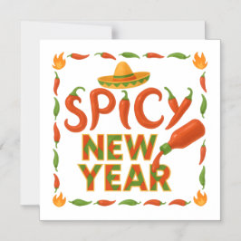 Invitación Magnética Spicy New Year