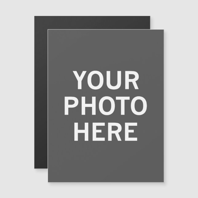 Invitación Magnética Su foto aquí (Anverso/Reverso)