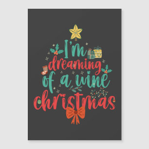 Invitación Magnética Sueño con un divertida árbol de navidad de Navidad