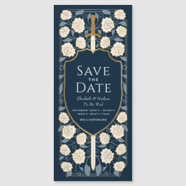 Invitación Magnética Sword & Shield Fantasy medieval Save the Date