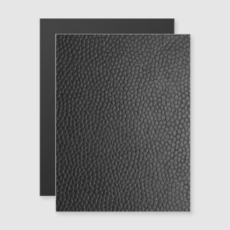 Invitación Magnética Textura de cuero negro