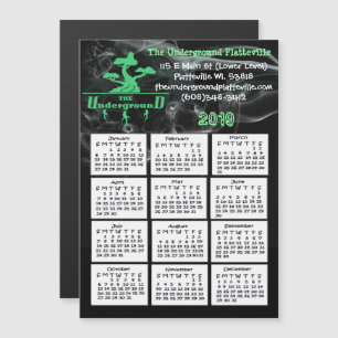 Invitación Magnética Tienda de fumadores Mini Calendario magnético 2019