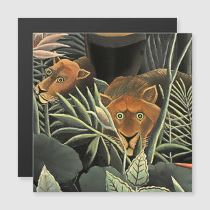 Invitación Magnética “Tigre - Detalle de El sueño” por Henri Rousseau