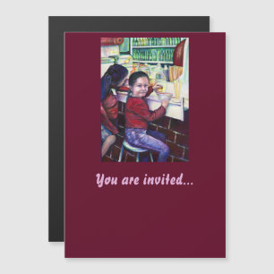 Invitación Magnética Todos los buenos Chicas tienen helado