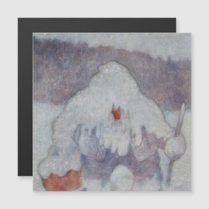 Invitación Magnética “Troll de nieve” de Theodor Kittelsen