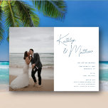 Invitación Magnética Un Guión Brillante Azul Y Alegre Moderno Guardar L<br><div class="desc">Dusty Blue Whimsical Script Minimalista Boda Moderna Guardar la tarjeta magnética de fecha. Celebra tu día especial con este elegante y hermoso diseño de invitación a la boda para embellecer tu ocasión especial. Todos los textos están preorganizados para que puedas personalizarlos fácil y rápidamente con tus propios detalles.</div>