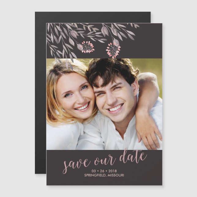 Invitación Magnética Una boda de sueño de verano salva la fecha (Anverso/Reverso)