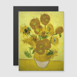 Invitación Magnética Van Gogh - girasoles, cuarta versión, repetición