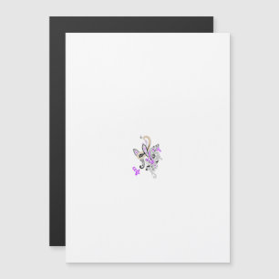 Invitación Magnética Vector de tatuaje de hadas de mariposa - Arte flor