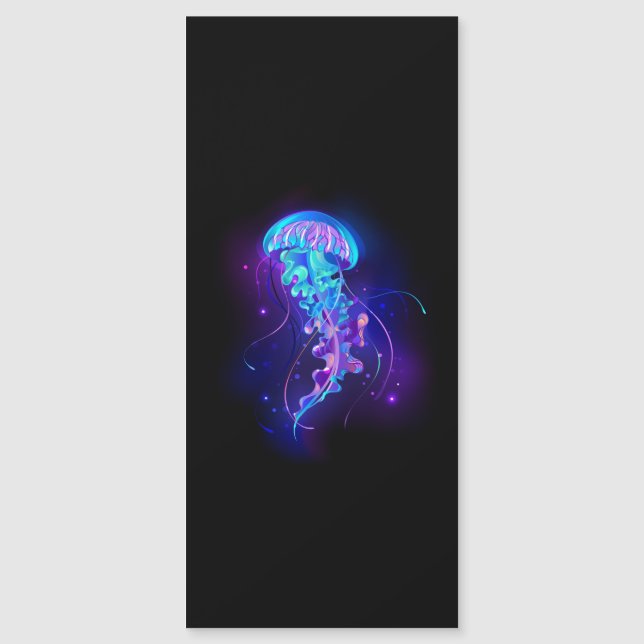 Invitación Magnética Vibrante color Glustre medusas (Anverso)