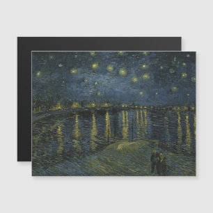 Invitación Magnética Vincent Van Gogh, La noche estrellada sobre el Ród